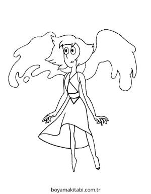 Steven Universe boyama sayfası – el becerilerini geliştirir, boyama çalışması