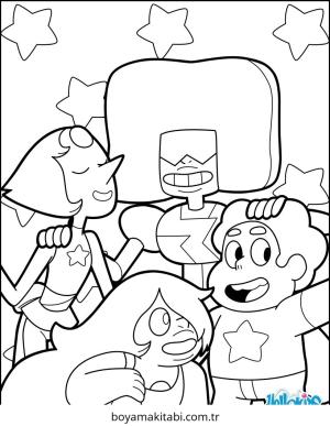 Steven Universe boyama sayfası – eğitici aktivite, yaratıcılık