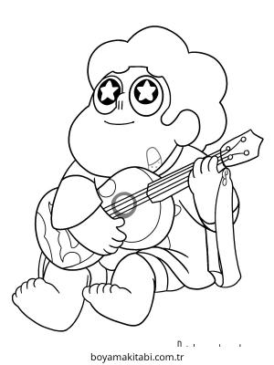 Steven Universe boyama sayfası – eğlenceli etkinlik, el becerilerini geliştirir