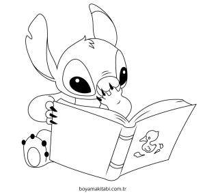 Stitch boyama sayfası – sanatsal çalışma, çocuklar için