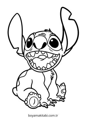 Stitch boyama sayfası – çocuklar için, çizgi film temalı