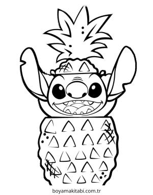 Stitch boyama sayfası – evde etkinlik, ücretsiz yazdır