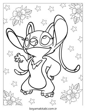 Stitch boyama sayfası – evde etkinlik, ücretsiz yazdır