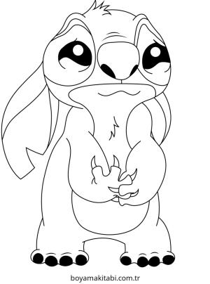 Stitch boyama sayfası – eğitici aktivite, yaratıcılık