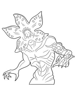 Stranger Things boyama sayfası,  coloring page, Demogorgon Stranger Sıcak şeyler, 