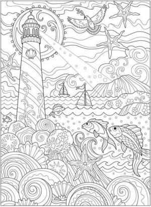 Stres Atıcı boyama sayfası,  coloring page, Işık Evi, 