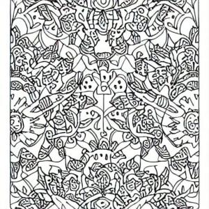 Stres Atıcı boyama sayfası,  coloring page, Vzor Vytvořený AI, 