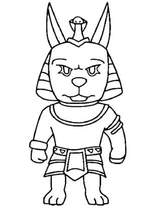 Stumble Guys boyama sayfası,  coloring page, Stumble Guys Anubis ücretsiz, 