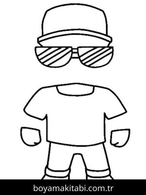 Stumble Guys boyama sayfası – sevimli karakter, sanatsal çalışma