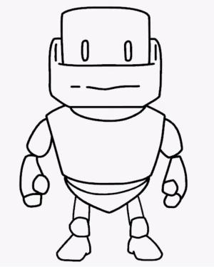 Stumble Guys boyama sayfası,  coloring page, Stumble Guys Golem Ücretsiz, 