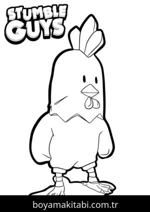 Stumble Guys boyama sayfası – sanatsal çalışma, çocuklar için
