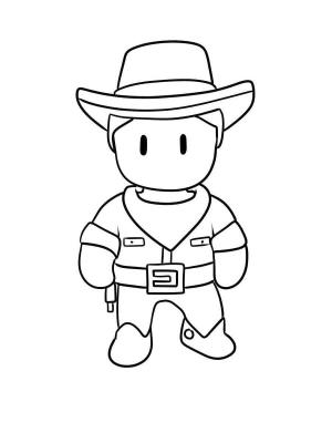 Stumble Guys boyama sayfası,  coloring page, Ücretsiz Stumble Guys Colt Easterwood çekilişi, 