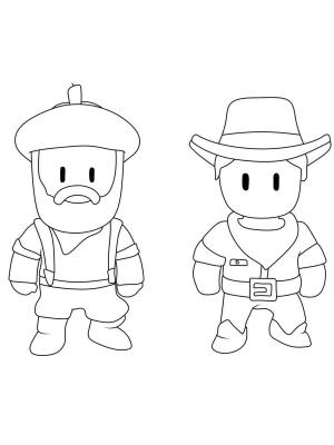 Stumble Guys boyama sayfası,  coloring page, Karakterler Stumble Guys, 