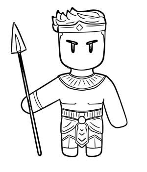 Stumble Guys boyama sayfası,  coloring page, Stumble Guys Karakteri, 