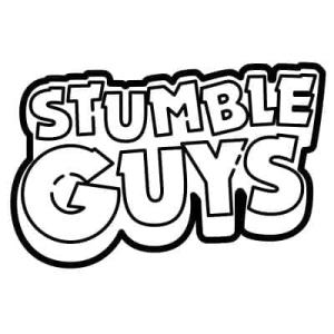 Stumble Guys boyama sayfası,  coloring page, Stumble Guys logosu ücretsiz, 