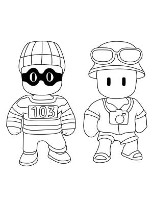 Stumble Guys boyama sayfası,  coloring page, Stumble Guys Görünümleri, 