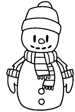 Stumble Guys boyama sayfası,  coloring page, Stumble Guys Snowman ücretsiz, 