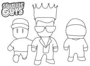 Stumble Guys boyama sayfası,  coloring page, Stumble Guys’ı yazdır, 