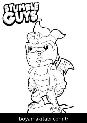 Stumble Guys boyama sayfası – boyama çalışması, yaratıcılığı geliştirir