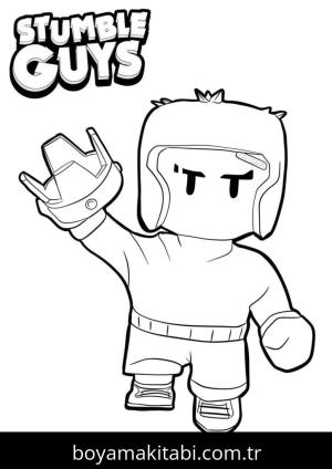 Stumble Guys boyama sayfası – boyama çalışması, yaratıcılığı geliştirir