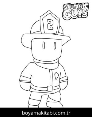 Stumble Guys boyama sayfası – eğlenceli etkinlik, el becerilerini geliştirir