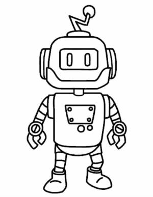 Stumble Guys boyama sayfası,  coloring page, Stumble Guys Stumblebot MK2 ücretsiz kolay, 