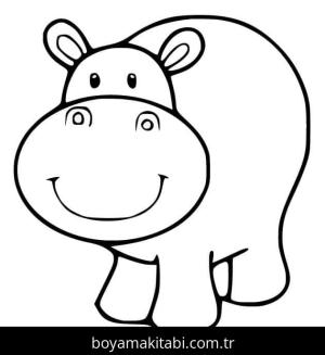 Su Aygırı boyama sayfası – evde etkinlik, ücretsiz yazdır