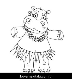 Su Aygırı boyama sayfası – ücretsiz yazdır, boyama etkinliği