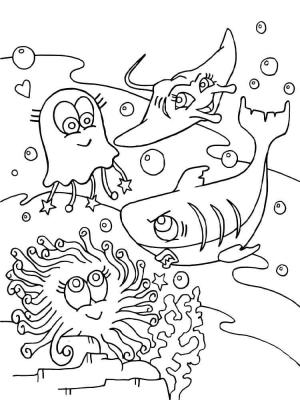 Sualtı Dünyası boyama sayfası,  coloring page, Sualtı Dünyası Görüntü HD, 