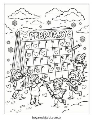 Şubat Ayı Boyama