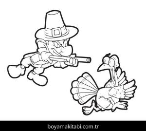 Şükran günü boyama sayfası – basit çizim, kolay boyama