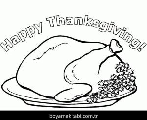 Şükran günü boyama sayfası – keyifli zaman, renkli çizimler