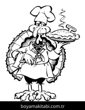 Şükran günü boyama sayfası – okul öncesi, evde etkinlik