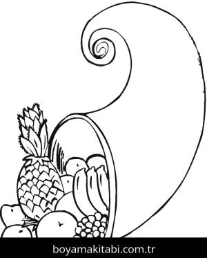 Şükran günü boyama sayfası – çocuk aktivitesi, PDF indir