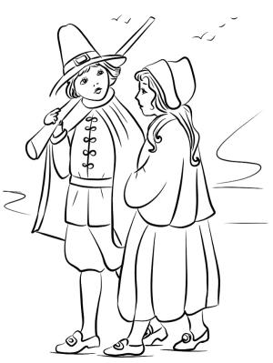 Şükran günü boyama sayfası,  coloring page, Hacı Çocuklar, 