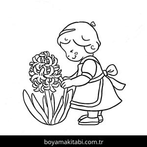 Sümbül boyama sayfası – yaratıcılık, eğlenceli etkinlik