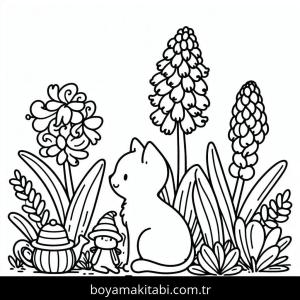 Sümbül boyama sayfası – ücretsiz yazdır, boyama etkinliği