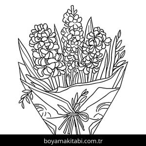 Sümbül boyama sayfası – yaratıcılığı geliştirir, keyifli zaman