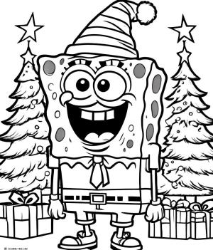 Sünger Bob boyama sayfası, SpongeBob coloring page, , 