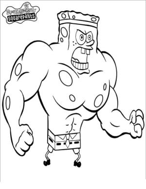 Sünger Bob boyama sayfası, SpongeBob coloring page, Sünger Bob Kas, 