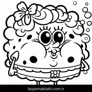 Sünger Bob boyama sayfası – sanatsal çalışma, çocuklar için