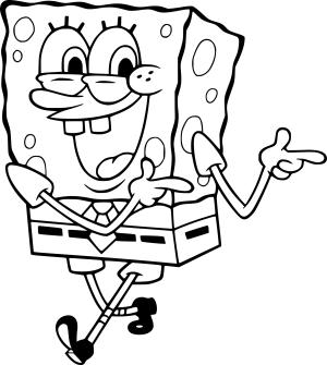 Sünger Bob boyama sayfası, SpongeBob coloring page, , 