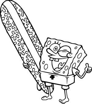 Sünger Bob boyama sayfası, SpongeBob coloring page, , 