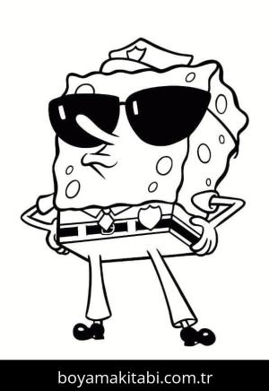 Sünger Bob boyama sayfası – yaratıcılığı geliştirir, keyifli zaman