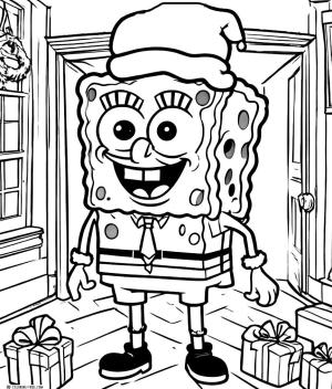 Sünger Bob boyama sayfası, SpongeBob coloring page, , 