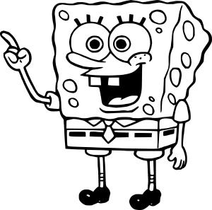 Sünger Bob boyama sayfası, SpongeBob coloring page, , 