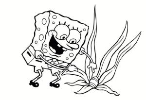 Sünger Bob boyama sayfası, SpongeBob coloring page, Sünger Bob ve Yumurta, 