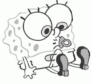 Sünger Bob boyama sayfası, SpongeBob coloring page, Bebek Sünger Bob, 