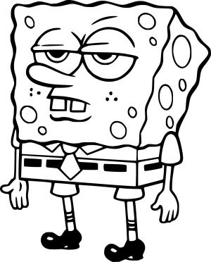 Sünger Bob boyama sayfası, SpongeBob coloring page, , 