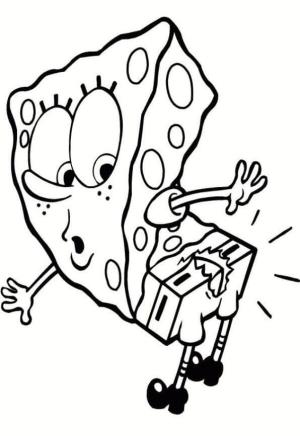 Sünger Bob boyama sayfası, SpongeBob coloring page, Sünger Bob Eğlenceli, 